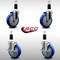 Service Caster 5'' SS Blue Poly Wheel Swivel 1-3/8'' Expanding Stem Caster Set 2 Brakes, 4PK SCC-SSEX20S514-PPUB-BLUE-2-TLB-2-138 - alternate 2